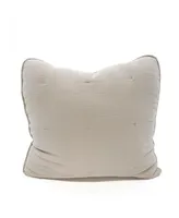 Anaya Home Beige Easy Cotton Gauze Down Alternative Euro Pillow 26x26