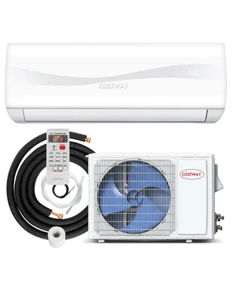 Costway 9000 Btu Split Air Conditioner & Heater Wall Mount Ac Unit with Remote Control