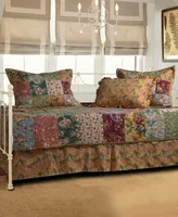 Greenland Home Fashions Antique Chic Cotton Authentic Patchwork 5 Piece Set, Daybed