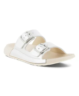 Ecco Women's Cozmo Two Band Leather Buckle Sandals