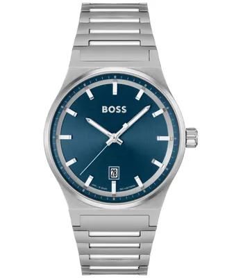Boss Men's Candor Quartz Basic Calendar Stainless Steel Watch 41mm