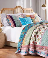 Greenland Home Fashions Thalia Cotton Reversible Piece Quilt Set