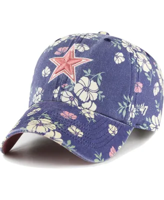 Women's '47 Brand Navy Dallas Cowboys Primrose Clean Up Adjustable Hat