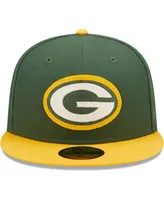 Men's New Era Green, Gold Green Bay Packers Super Bowl Xxxi Letterman 59FIFTY Fitted Hat