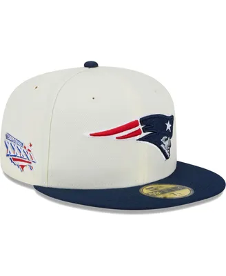 Men's New Era Cream England Patriots Retro 59FIFTY Fitted Hat