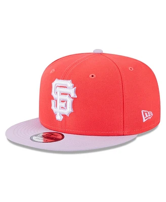 Men's New Era Red, Purple San Francisco Giants Spring Basic Two-Tone 9FIFTY Snapback Hat