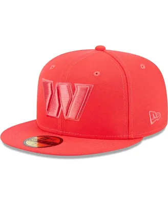 Men's New Era Red Washington Commanders Color Pack Brights 59FIFTY Fitted Hat
