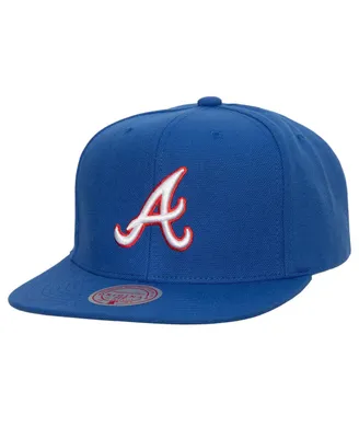 Men's Mitchell & Ness Royal Atlanta Braves Cooperstown Collection Evergreen Snapback Hat