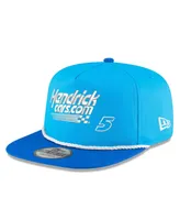 Men's New Era Light Blue, Royal Kyle Larson Hendrickca Golfer Snapback Hat