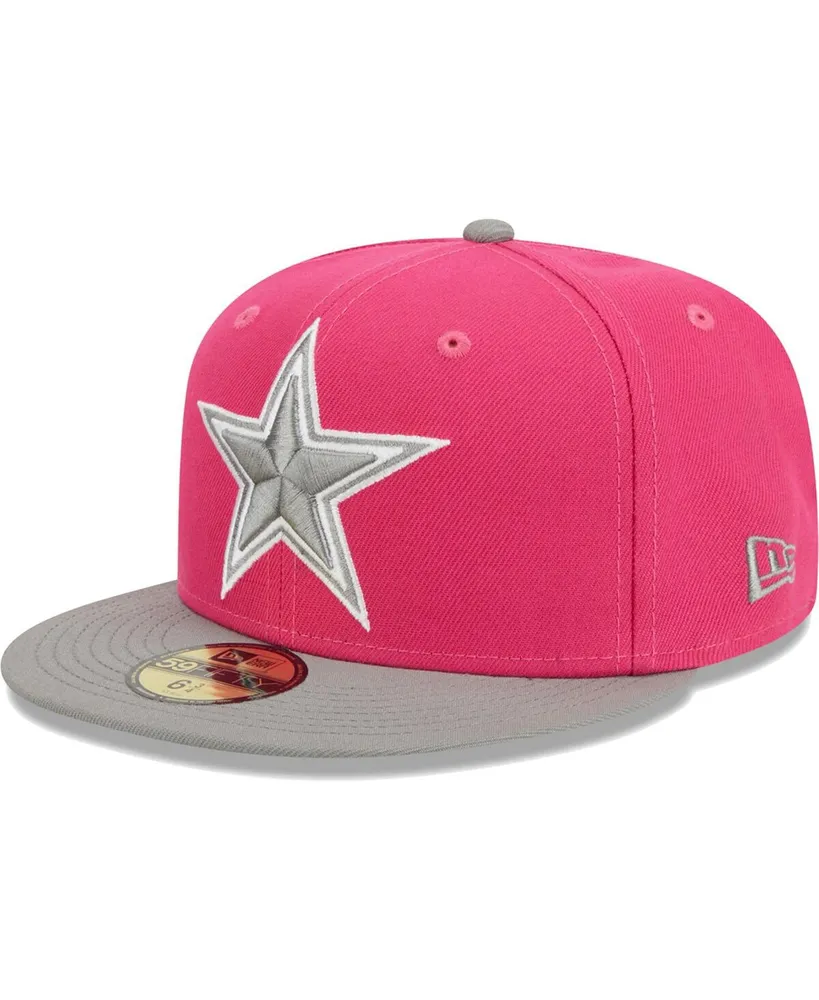 Men's New Era Pink, Graphite Dallas Cowboys 2-Tone Color Pack 59FIFTY Fitted Hat