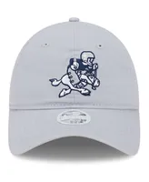 Women's New Era Gray Dallas Cowboys Throwback Main Core Classic 2.0 9TWENTY Adjustable Hat