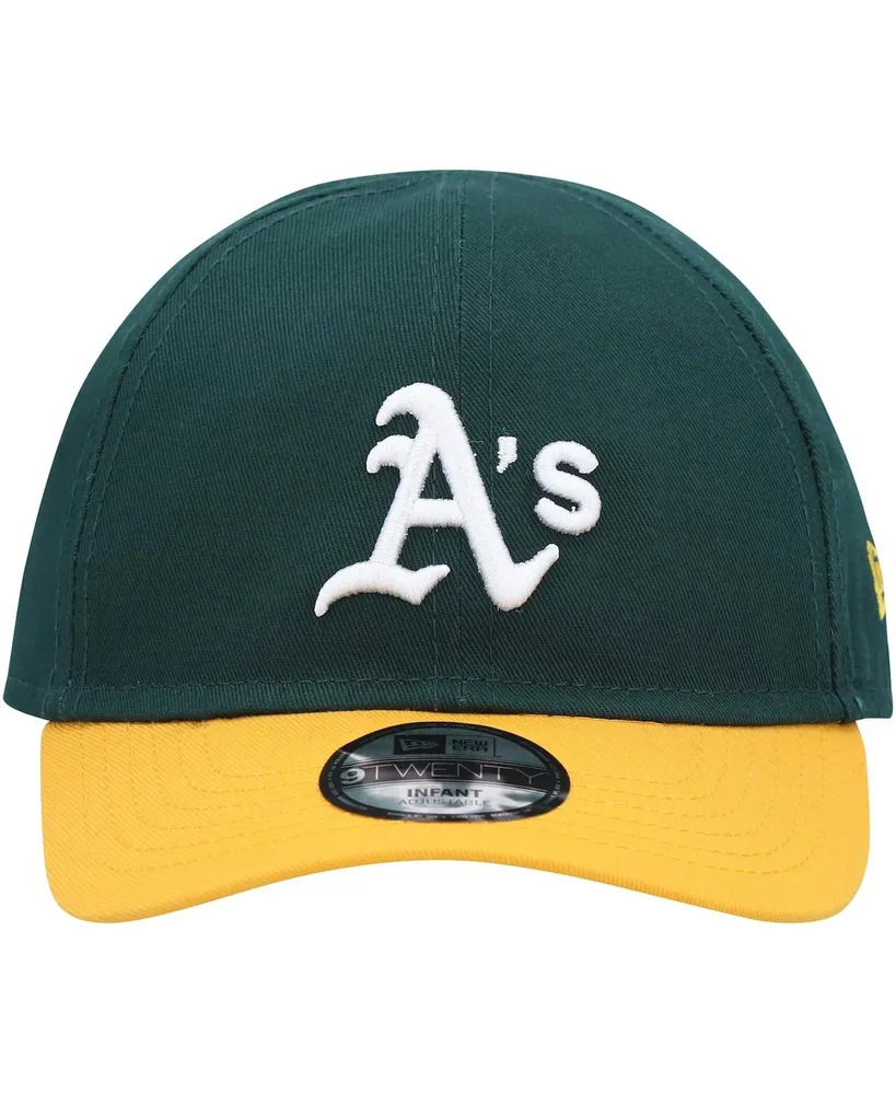 Infant Boys and Girls New Era Green Oakland Athletics Team Color My First 9TWENTY Flex Hat