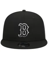 Men's New Era Black Boston Red Sox Trucker 9FIFTY Snapback Hat