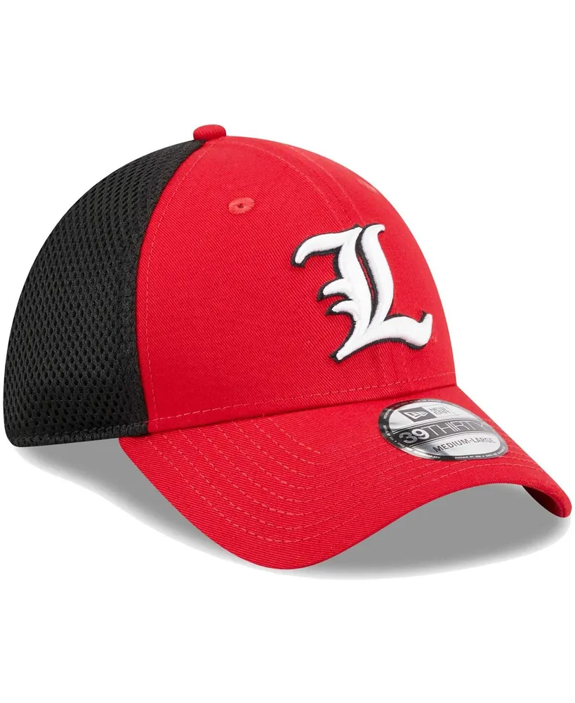 Men's New Era Red Louisville Cardinals Evergreen Neo 39THIRTY Flex Hat