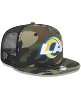 Big Boys and Girls New Era Camo Los Angeles Rams Main Trucker 9FIFTY Snapback Hat