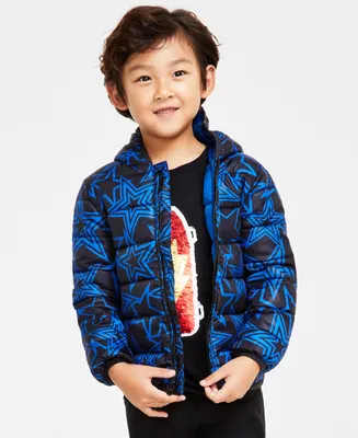 Epic Threads Little Boys Star Packable Puffer Coat, Created for Macy's