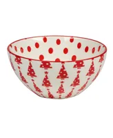 Certified International Peppermint Candy oz All Purpose Bowls Set of 6