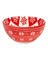 Certified International Peppermint Candy oz All Purpose Bowls Set of 6