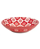 Certified International Peppermint Candy 40 oz Soup Bowls Set of 6, Service for 6