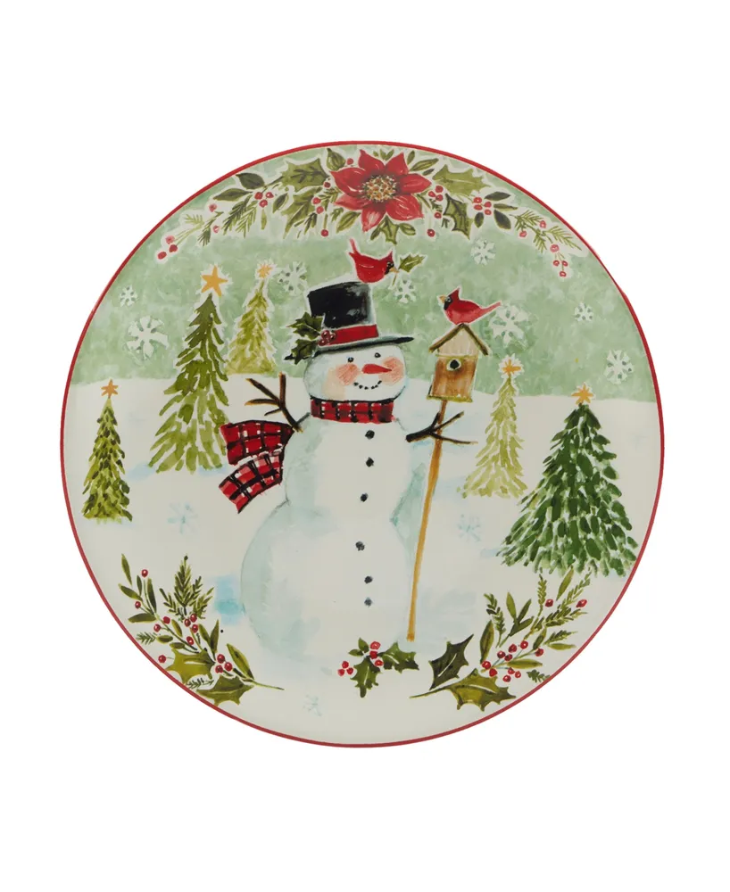 Certified International Joy of Christmas 9" Dessert Plates Set of 4