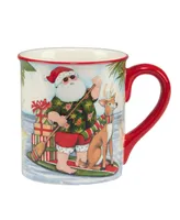 Certified International Santa's Wish 16 oz Mugs Set of 4