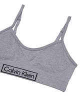 Calvin Klein Big Girls Seamless Ruched Crop Bra