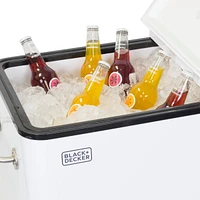 Black & Decker Mobile Cooler Cart - White