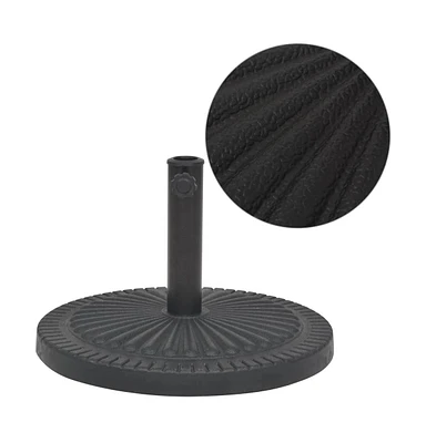 vidaXL Parasol Base Resin Round Black 63.9 lb