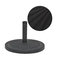 vidaXL Parasol Base Resin Round Black 63.9 lb