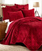 Levtex Caserta Velvet Reversible Quilt, Twin/Twin Xl