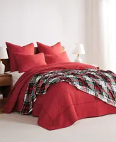 Levtex Spencer Red Plaid Oversized Reversible Throw, 68" x 68"