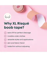 Risque Plus Size Xl Beige Breast Lift Tape, With 2 reusable silicon covers included | 1 roll tape