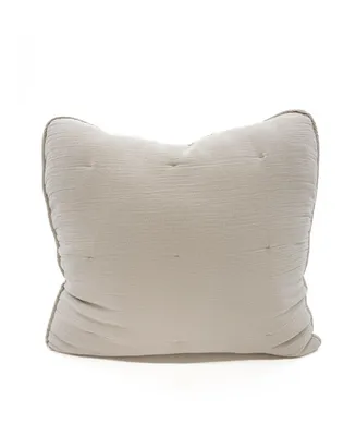 Beige Easy Cotton Gauze Down Euro Pillow 26x26