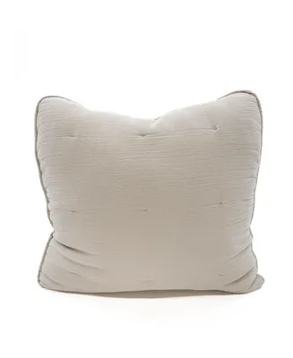 Anaya Home Beige Easy Cotton Gauze Down Euro Pillow 26x26