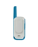 Motorola Solutions T114 16 mi. Two-Way Radio White/Blue Alkaline 2-Pack