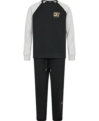 CR7 Men's Cotton Loungewear Top and Pant Set