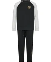 CR7 Men's Cotton Loungewear Top and Pant Set