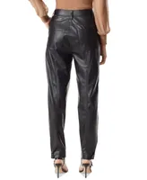 Sam Edelman Women's Simona Faux-Leather Tapered Pants