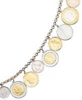 Vermeil Bracelet, Lira Coins Charm Bracelet