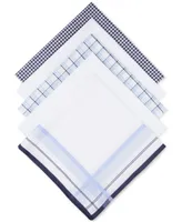Club Room Men's 5-pk. Combination Blue Patterned Handkerchiefs, Created for Macy's