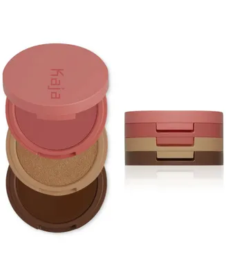 Kaja Face Bento Cream Bronzer, Powder Blush & Highlighter Sculpting Trio