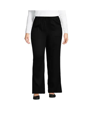 Lands' End Plus High Rise Wide Leg Pants made with Tencel Fibers