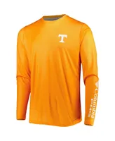 Men's Columbia Tennessee Orange Volunteers Terminal Shot Omni-Shade Omni-Wick Long Sleeve T-shirt