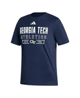 Men's adidas Navy Georgia Tech Yellow Jackets Head of Class Fresh T-shirt