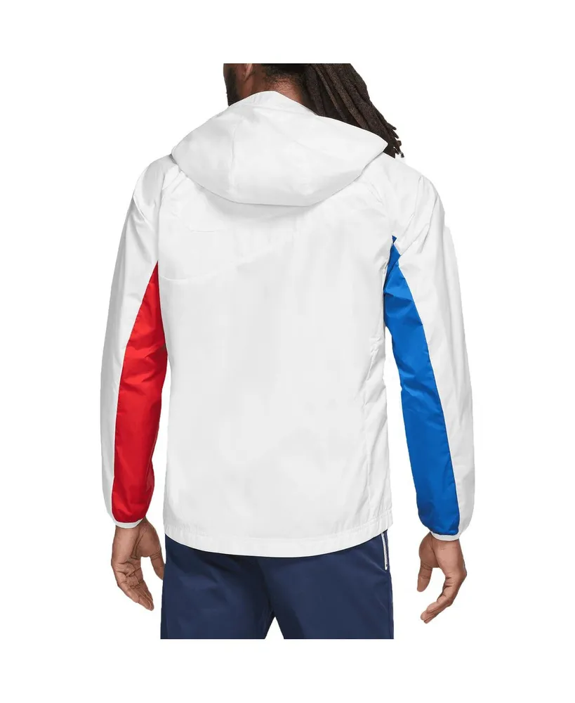 Men's Nike White Barcelona Awf Raglan Full-Zip Hoodie Jacket