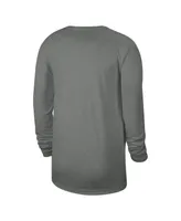 Men's and Women's Nike Heather Gray Miami Heat 2023/24 Legend On-Court Practice Long Sleeve T-shirt