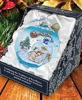 Designocracy Winter Fairy Tale Dream Large Christmas Glass Collectible Ornaments G. DeBrekht