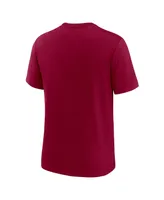 Men's Nike Burgundy Washington Commanders Rewind Logo Tri-Blend T-shirt