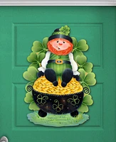 Designocracy Holiday Wooden Wall Decor Door Decor Lepricon's Pot Full of Gold J. Mills-Price