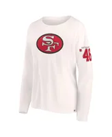 Women's Fanatics Cream San Francisco 49ers Game Date Long Sleeve T-shirt